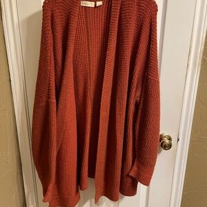 Anthropologie Cardigan, Rust Colored